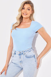 Square Neck Fitted Top