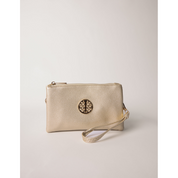 Detailed Zip Up Purse With Detachable Strap