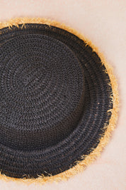 Contrast Trim Summer Hat