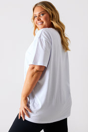 Ruched Longline Aysmmetric T-Shirt