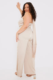 Halter Neck Wide Leg Jumpsuit