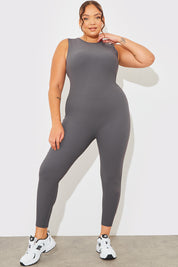 Racer Neck Sleeveless Sculpt and Control full length Unitard