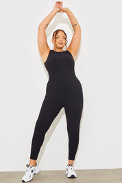 Racer Neck Sleeveless Sculpt and Control full length Unitard