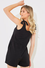 Tie Shoulder Fuller Short Playsuit