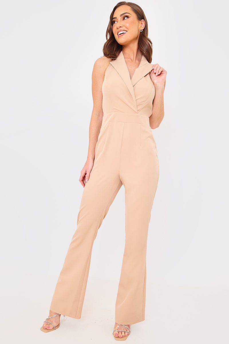 Halterneck Tailored Jumpsuit