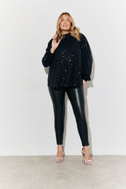 Perfect Sculpting High Waisted Leather Look Leggings