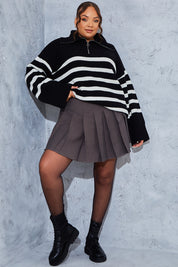 Pleated Mini Skirt