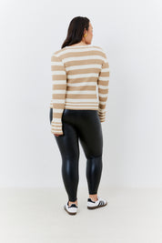 Perfect Sculpting High Waisted Leather Look Leggings