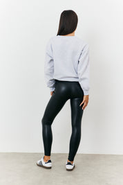 Perfect Sculpting High Waisted Leather Look Leggings