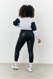 Perfect Sculpting High Waisted Leather Look Leggings