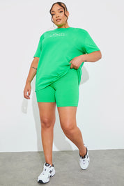 Ribbed High Waisted Cycling Shorts