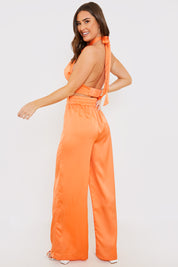 High Waisted Wide Leg Trouser