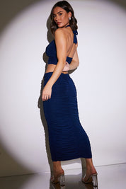 Ruched Maxi Skirt