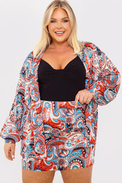 Paisley Print Mini Skirt