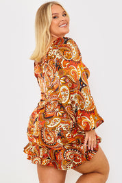 Paisley Ruffle Skirt