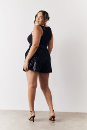 Sequin Boxy Shorts