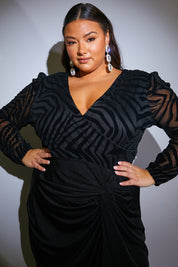 Zebra Print Textured Bodysuit