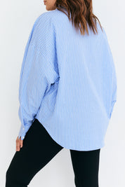 Stripe Oversized Poplin Shirt