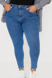 High Waisted Stretch Skinny Jeans