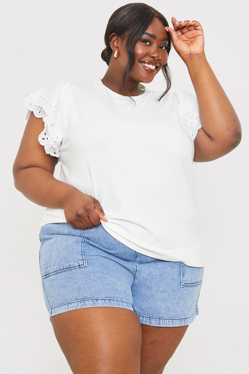 Paperbag Denim Short