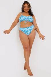 Floral High Leg Bikini Brief