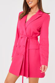 Tie Waist Blazer Dress
