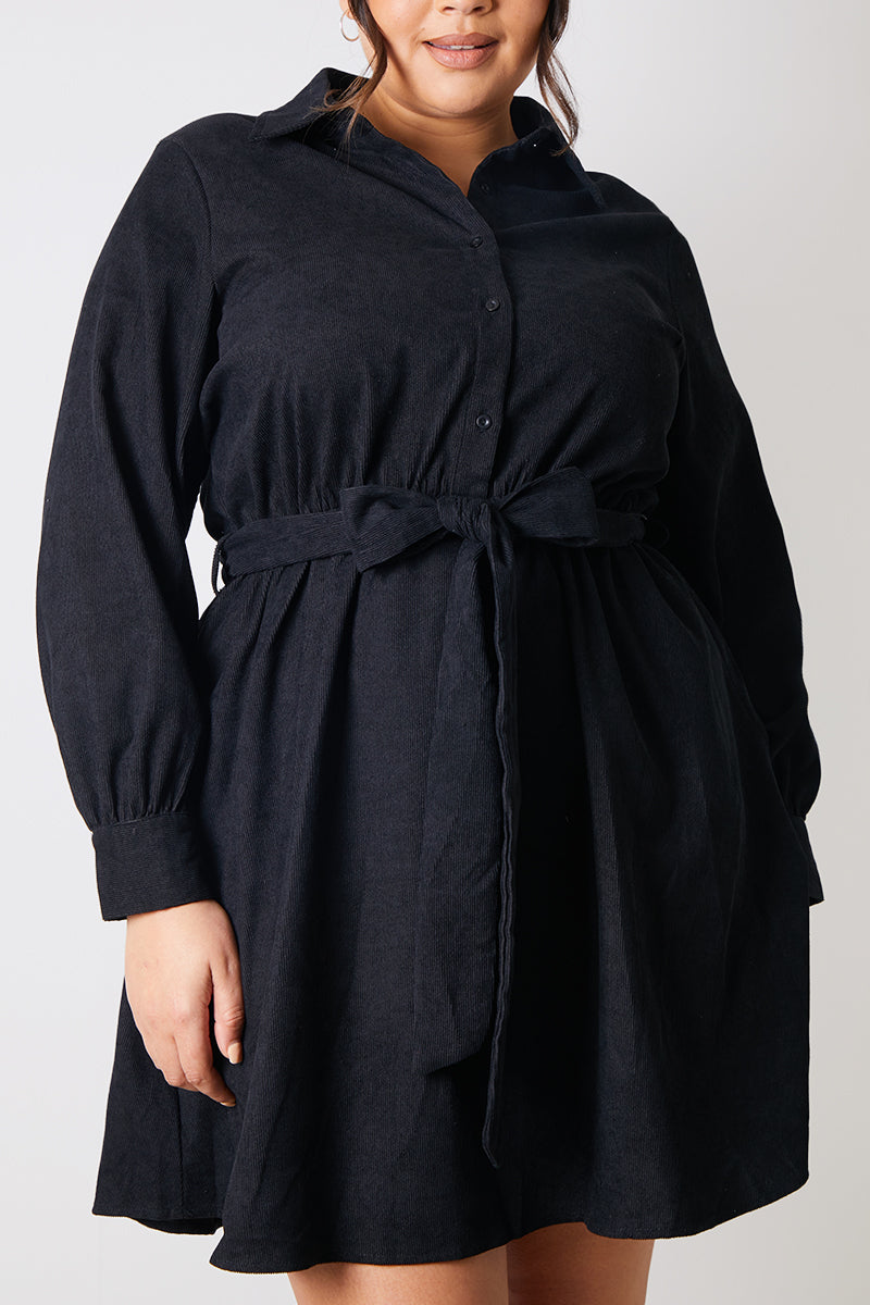 Corduroy Shirt Dress