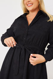 Corduroy Shirt Dress