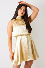 Liquid Satin Mini Dress