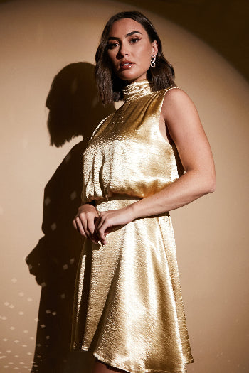 Liquid Satin Mini Dress