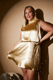 Liquid Satin Mini Dress