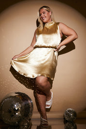 Liquid Satin Mini Dress