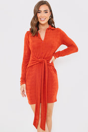 Tie Front Mini Dress