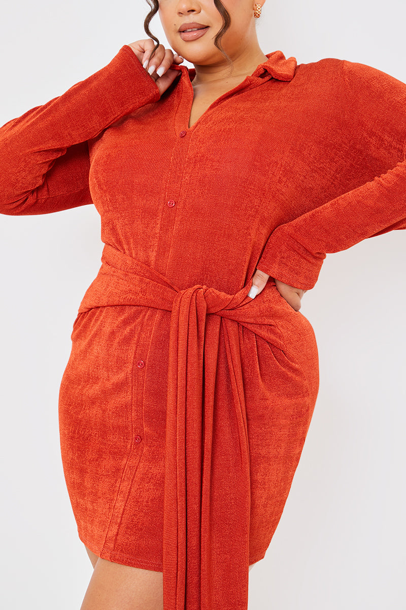 Tie Front Mini Dress