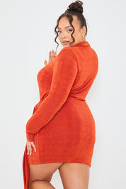 Tie Front Mini Dress