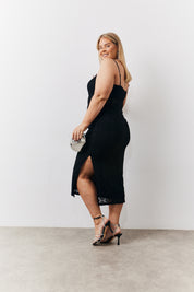 Lace Bandeau Midi Dress