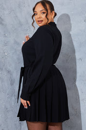 Pleated Shirt Dress