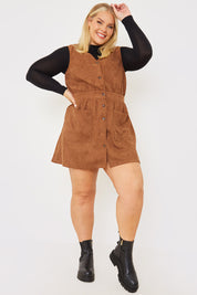 Corduroy Pinafore Dress