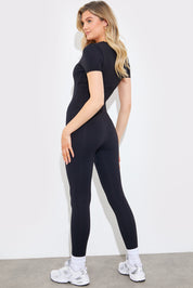 Contour Short Sleeve Scoop Neck Unitard