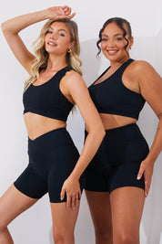 Soft Touch Cross Over Band Detail Medium Sports Bra