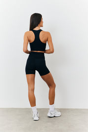 Soft Touch Cross Over Band Detail Medium Support Sports Bra