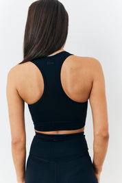 Soft Touch Cross Over Band Detail Medium Support Sports Bra