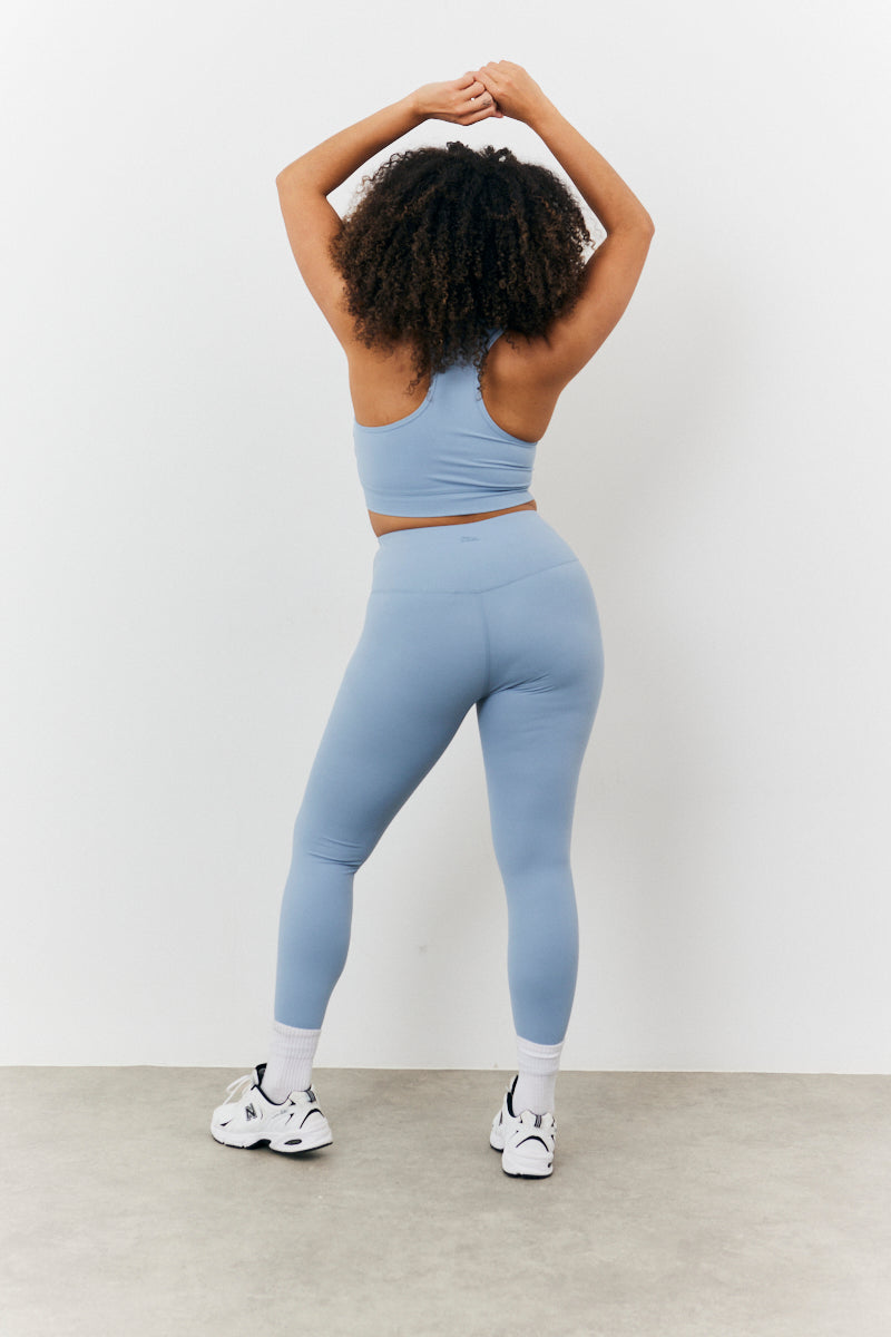 Soft Touch Cross over Band Detail Medium Support Sports Bra