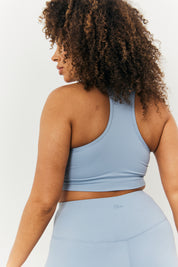 Soft Touch Cross over Band Detail Medium Support Sports Bra