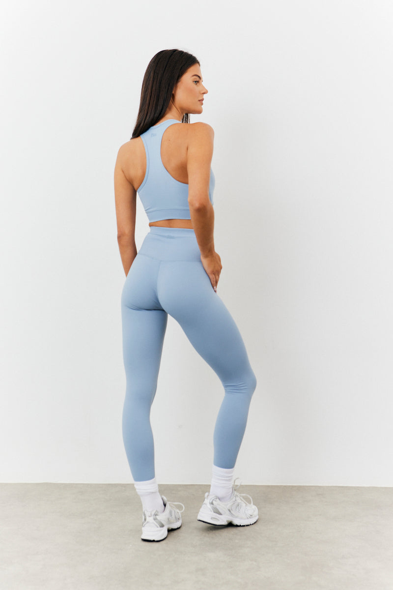 Soft Touch Cross over Band Detail Medium Support Sports Bra