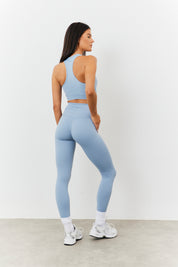 Soft Touch Cross over Band Detail Medium Support Sports Bra