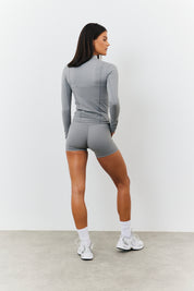 Soft Touch Seam Detail Zip Through Jacket