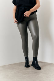 Perfect Sculpting High Waisted Leather Look Leggings