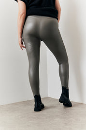 Perfect Sculpting High Waisted Leather Look Leggings