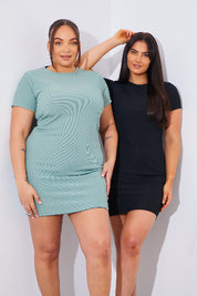 Cap Sleeve Reversible Mini Dress